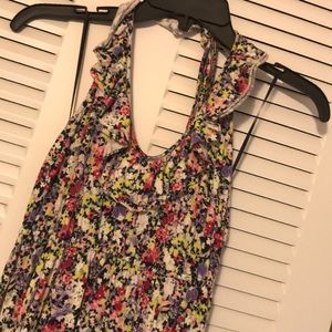 Adorable Floral Halter Sundress